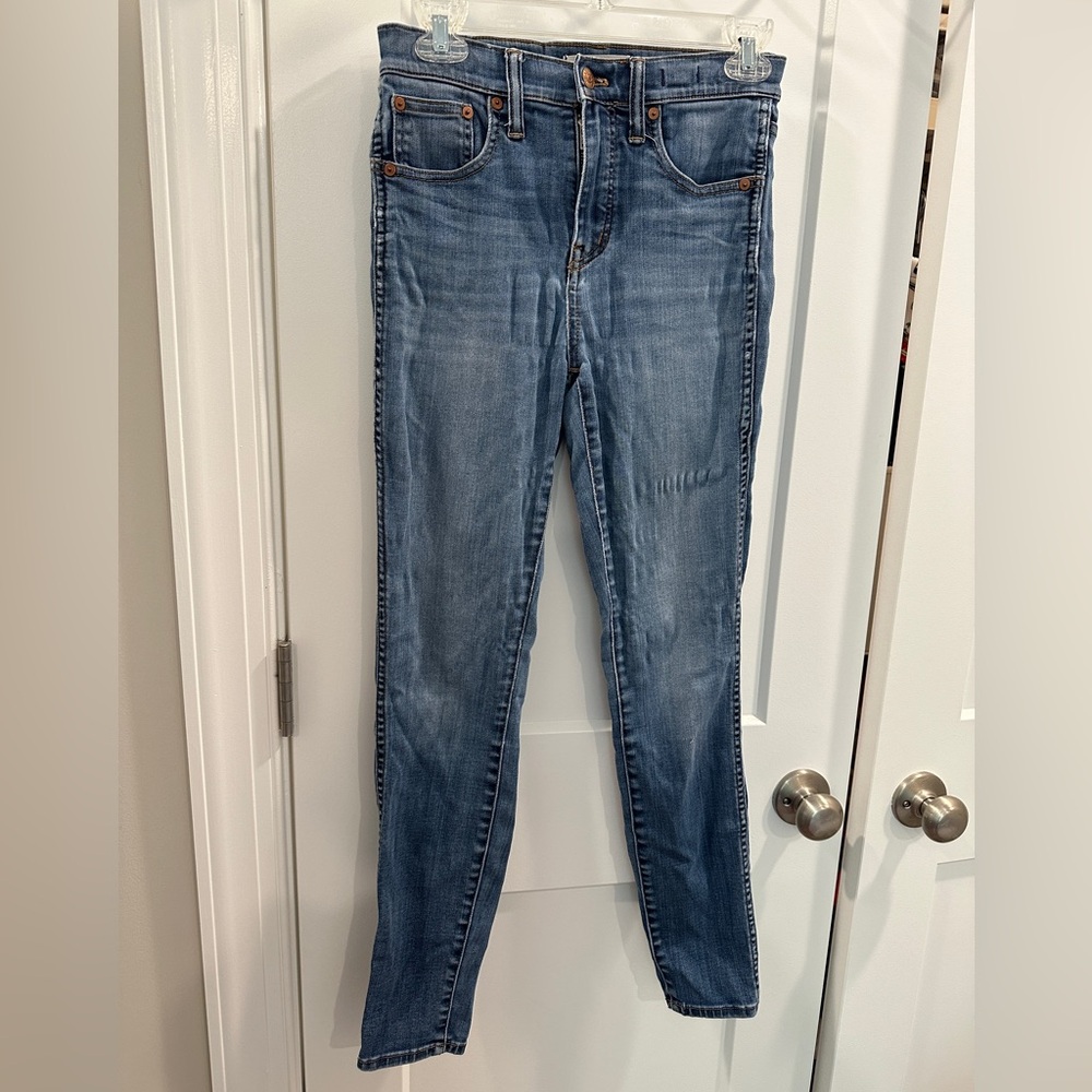 Madewell 10” high rise skinny jeans size 25